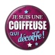 Cabochon Résine - coiffeuse qui décoiffe