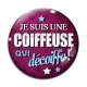 Cabochon Verre - coiffeuse qui décoiffe