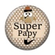 Cabochon Résine - super papy
