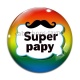 Cabochon Verre -  super papy