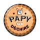 Cabochon Résine - papy qui déchire
