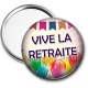 Miroir de poche - vive la retraite
