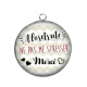 Pendentif Cabochon Argent - retraite