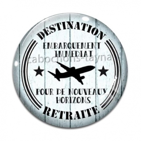 Cabochon Verre - retraite