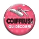 Cabochon Verre - coiffeuse qui décoiffe