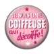 Cabochon Résine - coiffeuse qui décoiffe