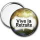 Miroir de poche - vive la retraite