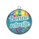 Pendentif Cabochon Argent - bonne retraite