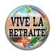 Cabochon Résine - vive la retraite