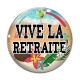 Cabochon Verre - vive la retraite