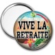 Miroir de poche - vive la retraite