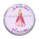Cabochon Verre - je suis une princesse