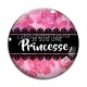 Cabochon Verre - je suis une princesse