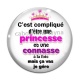 Cabochon Verre - compliqué d'être une princesse