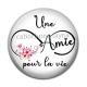 Cabochon Résine - une amie pour la vie