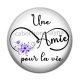 Cabochon Résine - une amie pour la vie