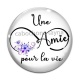 Cabochon Verre - une amie pour la vie
