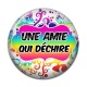 Cabochon Résine - une amie qui déchire
