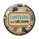 Cabochon Verre - coiffeuse qui décoiffe