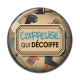 Cabochon Résine - coiffeuse qui décoiffe
