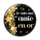 Cabochon Résine - amie en or
