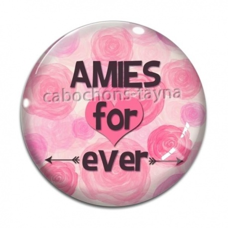 Cabochon Verre - amies for ever