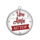 Pendentif Cabochon Argent - une amie au top