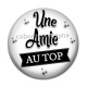 Cabochon Résine - une amie au top