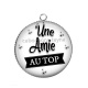 Pendentif Cabochon Argent - une amie au top