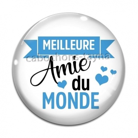 Cabochon Verre - meilleure amie