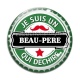 Cabochon Verre - je suis un beau père qui déchire
