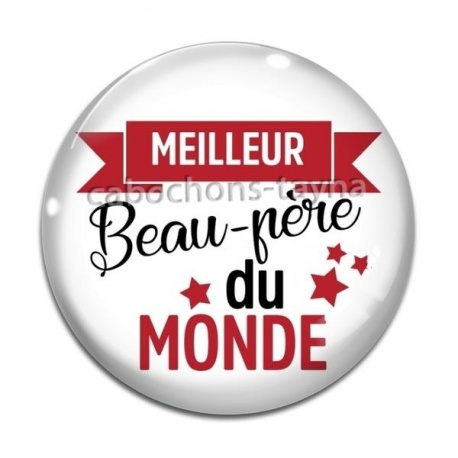 Cabochon Verre - meilleur beau père
