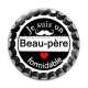 Cabochon Verre - je suis un beau père formidable