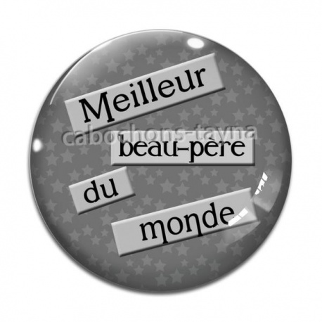 Cabochon Verre - meilleur beau père