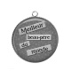 Pendentif Cabochon Argent - meilleur beau père