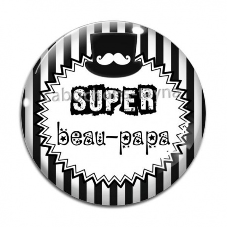Cabochon Verre - super beau papa