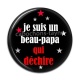 Cabochon Résine - je suis un beau papa qui déchire