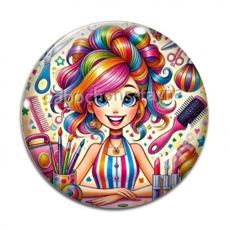 Cabochon Verre - coiffeuse