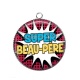 Pendentif Cabochon Argent - super beau père