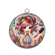Pendentif Cabochon Argent - coiffeuse