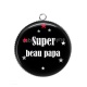 Pendentif Cabochon Argent - super beau papa