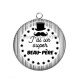 Pendentif Cabochon Argent - j'ai un super beau père