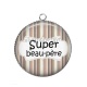 Pendentif Cabochon Argent - super beau père