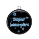 Pendentif Cabochon Argent - super beau père