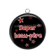 Pendentif Cabochon Argent - super beau père