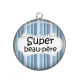 Pendentif Cabochon Argent - super beau père