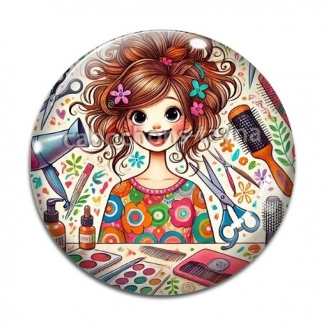 Cabochon Verre - coiffeuse
