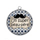 Pendentif Cabochon Argent - super beau père