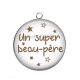 Pendentif Cabochon Argent - super beau père