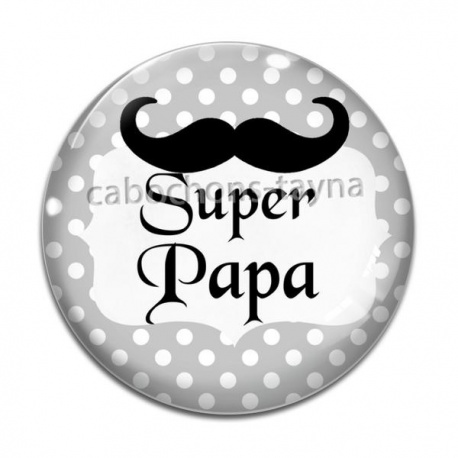 Cabochon Verre - super papa